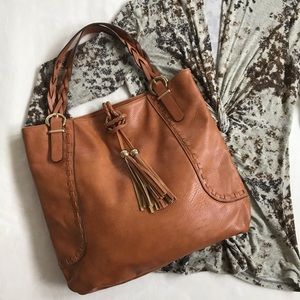 Charming Charlie’s Faux Leather Brown Purse